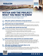 Water Stewardship & Use Fact Sheet Image